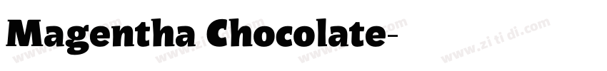 Magentha Chocolate字体转换